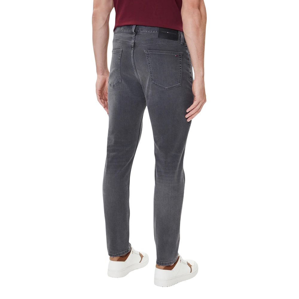 Gray Recycled Cotton Skinny Jeans