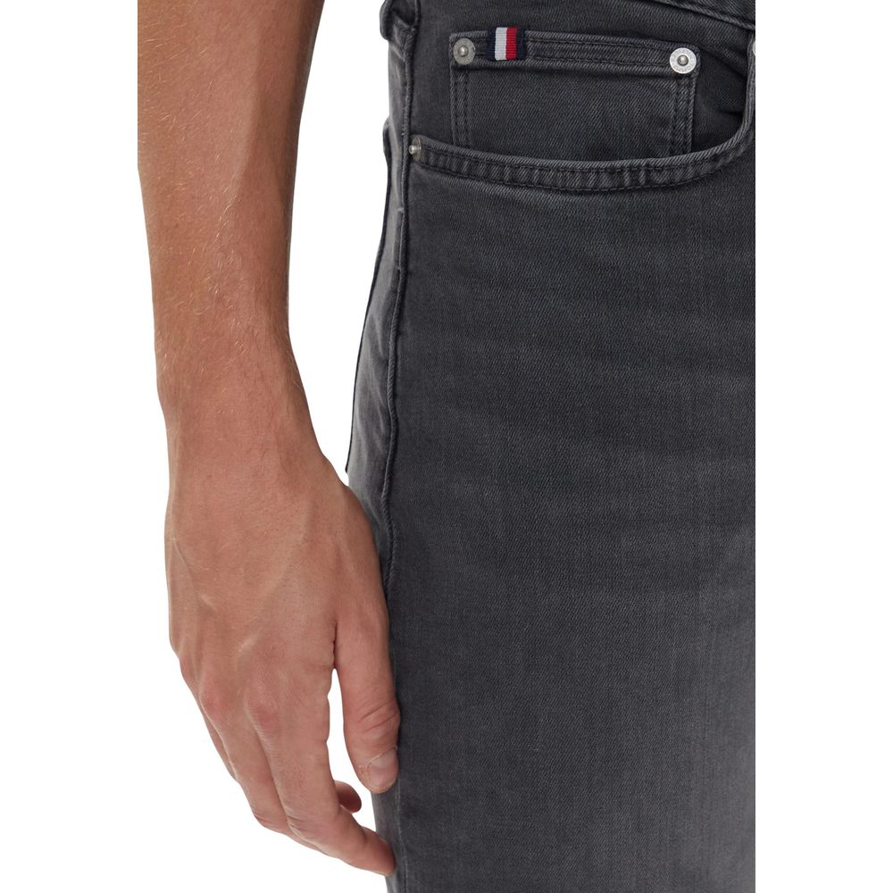 Gray Recycled Cotton Skinny Jeans