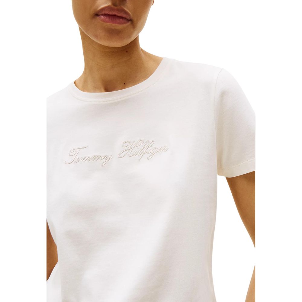 Beige Recycled Cotton T-Shirt