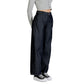 Blue Cotton Bootcut Jeans