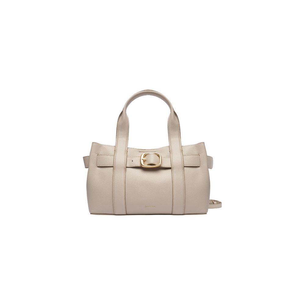 Gray Polyethylene Handbag