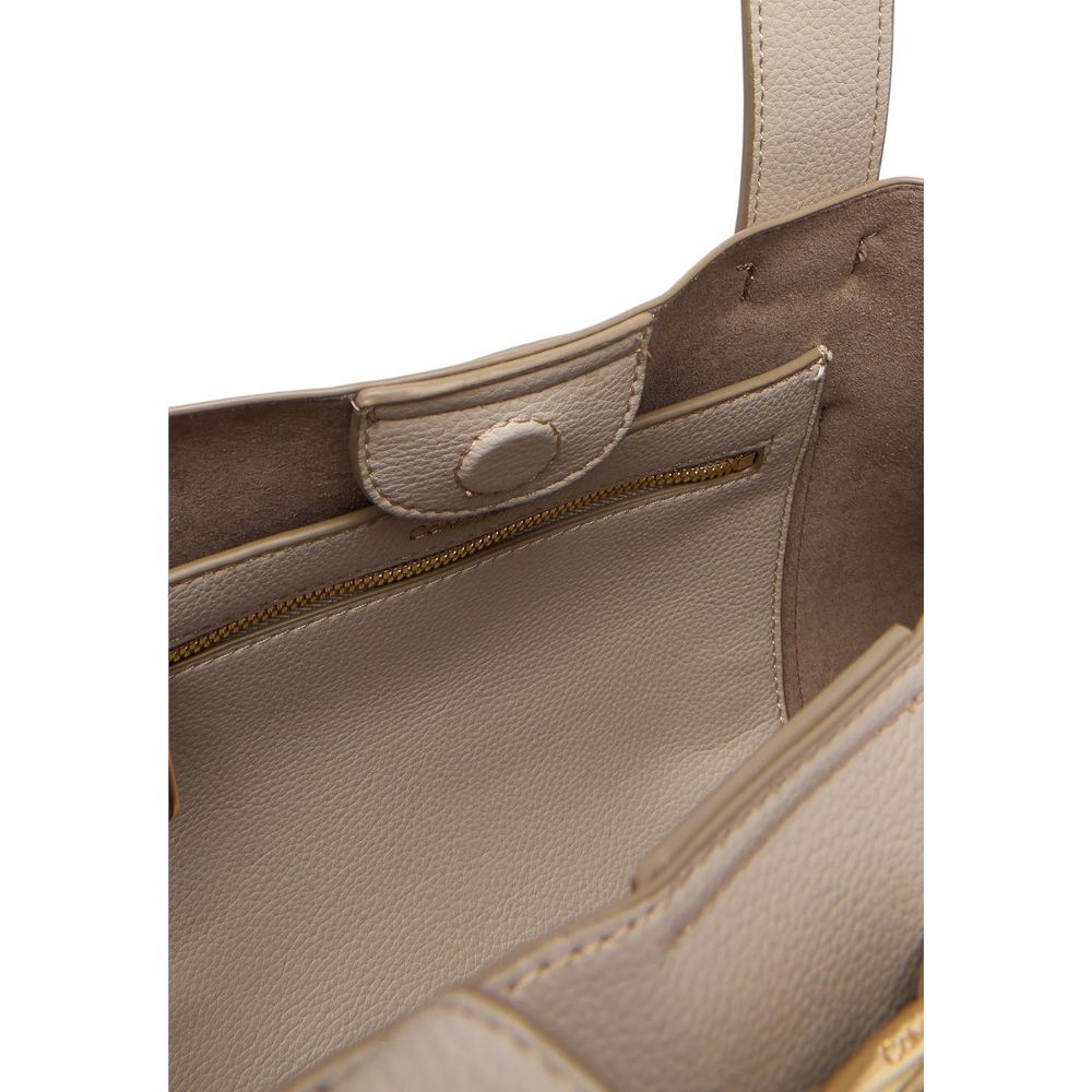 Gray Polyethylene Handbag