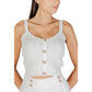 Cream Viscose Tank Tops
