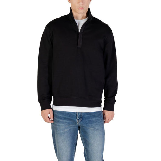 Black Cotton Sweatshirt