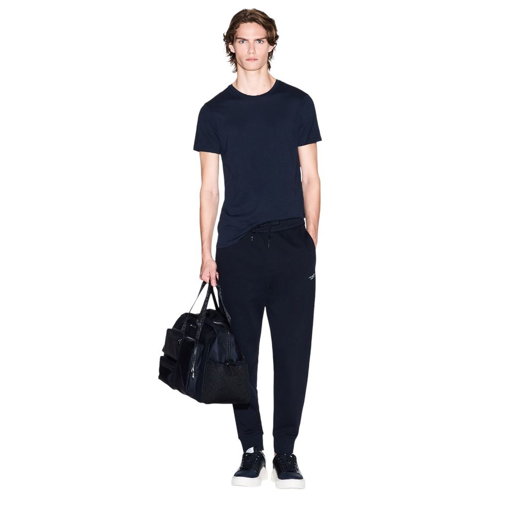 Blue Cotton Joggers (Workout Pants)