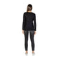 Black Cotton Long Sleeve T-Shirt