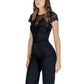 Black Polyamide Bodysuit