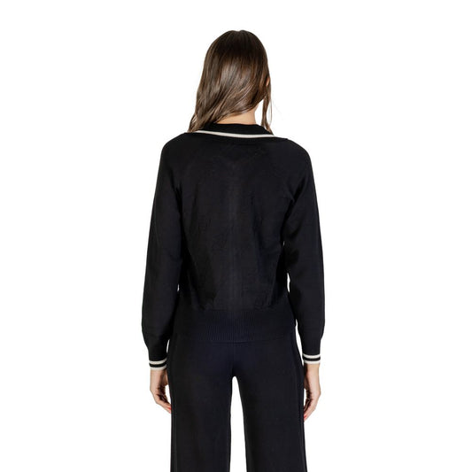 Black And White Viscose Cardigan