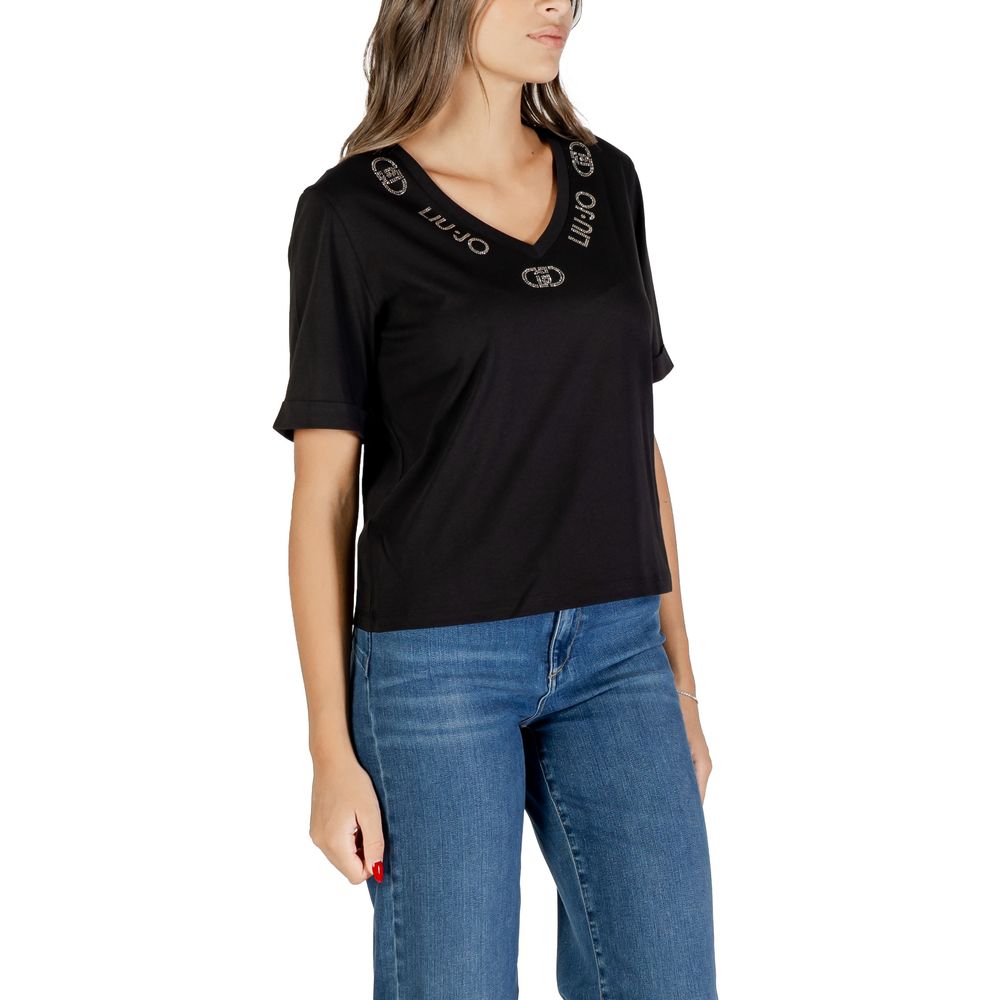 Black Cotton T-Shirt
