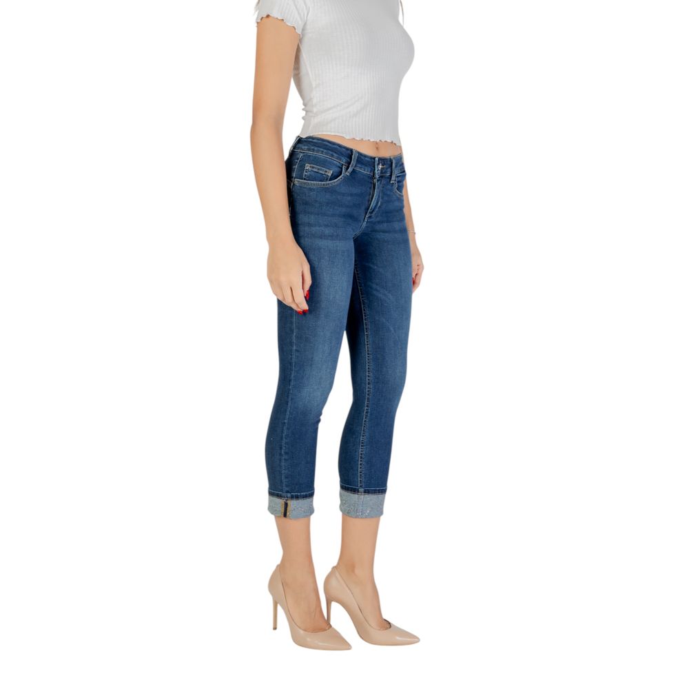 Blue Cotton Mom Jeans