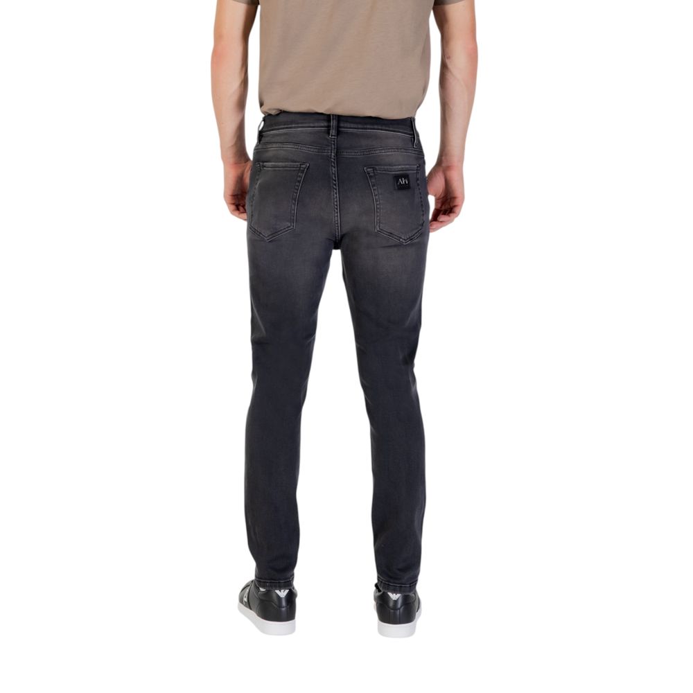 Black Cotton Relaxed Fit Jeans