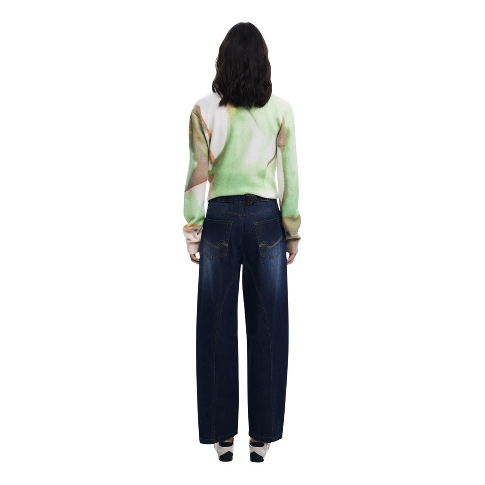 Blue Cotton Relaxed Fit Jeans