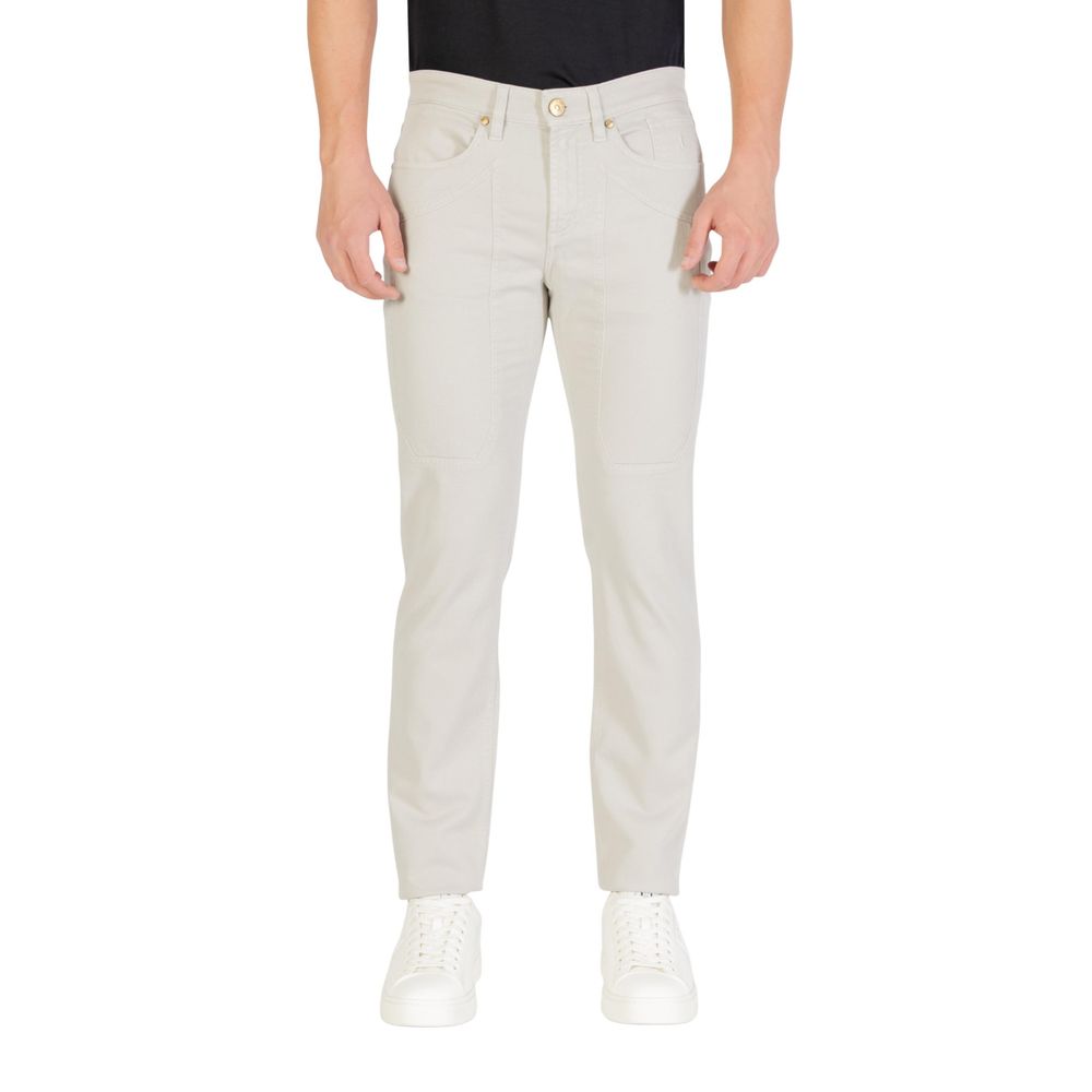 Gray Cotton Skinny Jeans