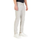 Gray Cotton Skinny Jeans