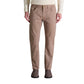 Beige Cotton Skinny Pants