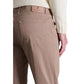 Beige Cotton Skinny Pants