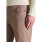 Beige Cotton Skinny Pants