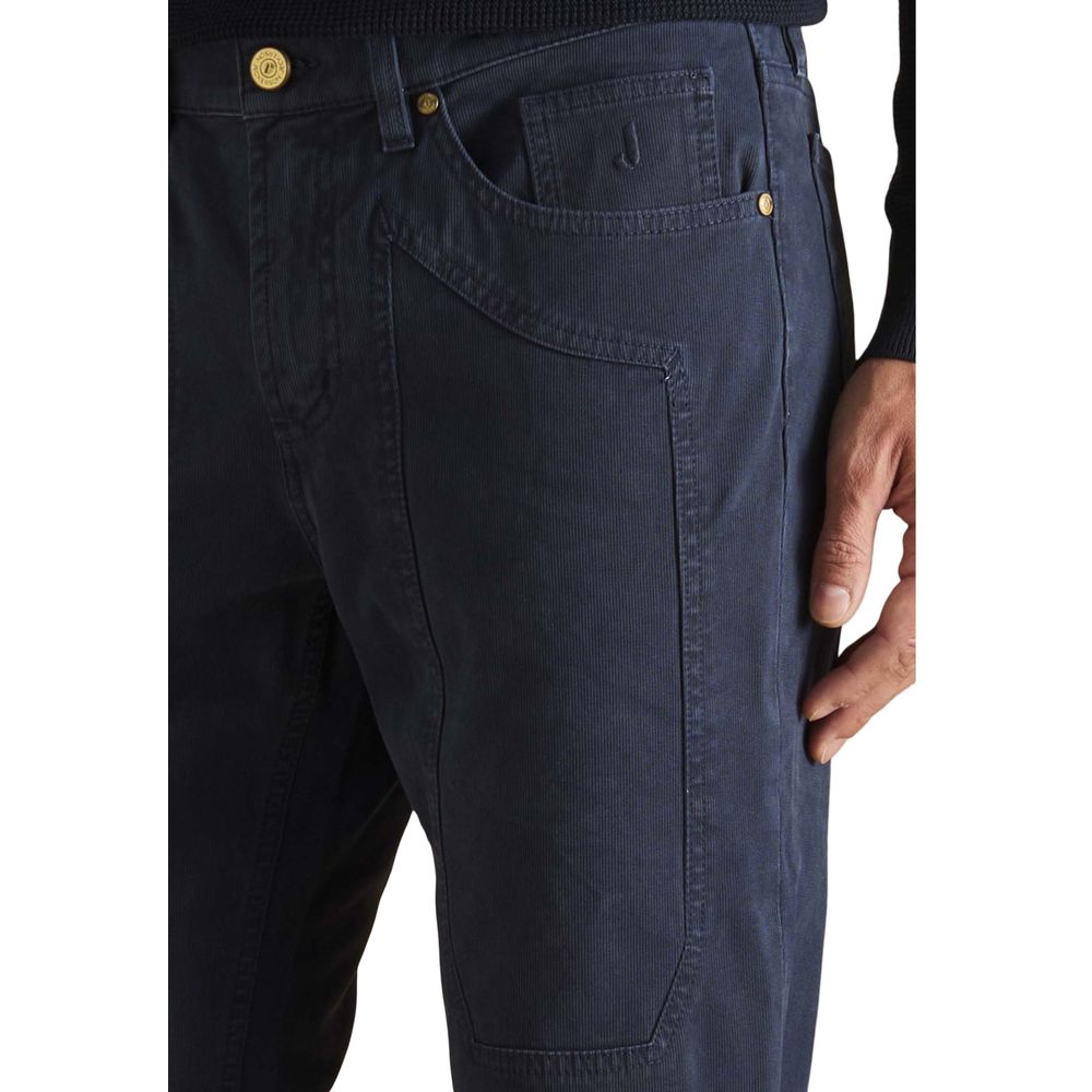 Blue Cotton Skinny Jeans