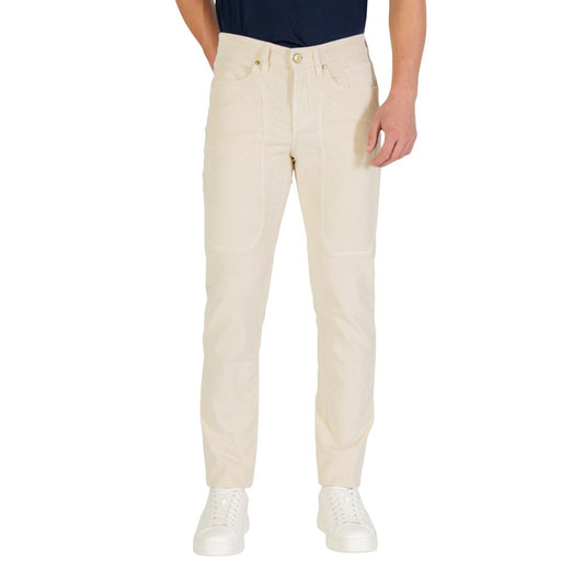 Cream Cotton Skinny Jeans
