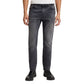 Gray Cotton Relaxed Fit Jeans