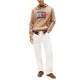 Beige Recycled Cotton Hoodie
