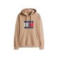 Beige Recycled Cotton Hoodie