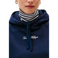 Blue Recycled Cotton Hoodie