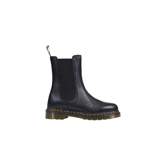 Black Leather Ankle Boots