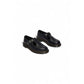 Black Leather Platform Pumps