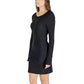 Black Polyester Short Dress