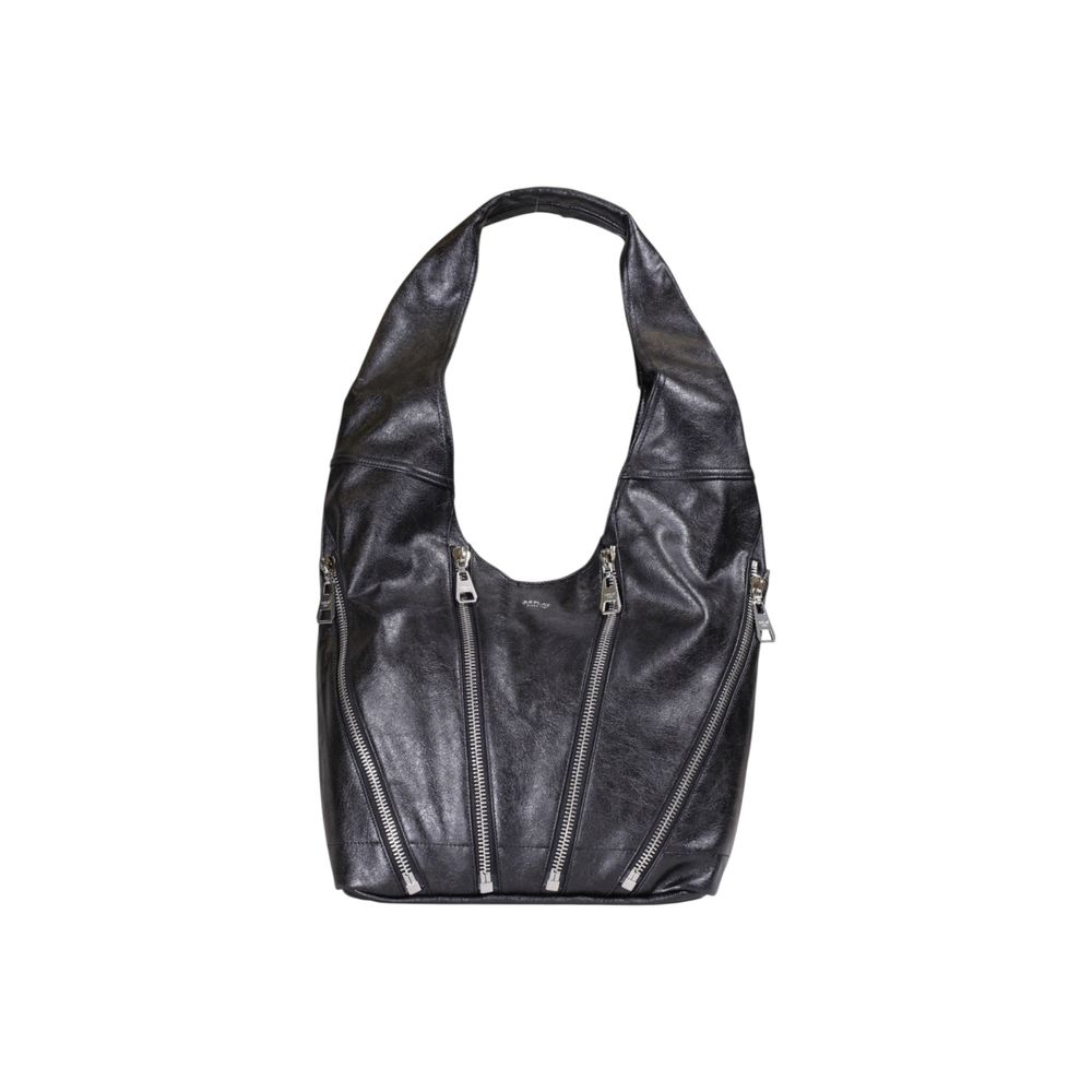 Black Polyester Handbag