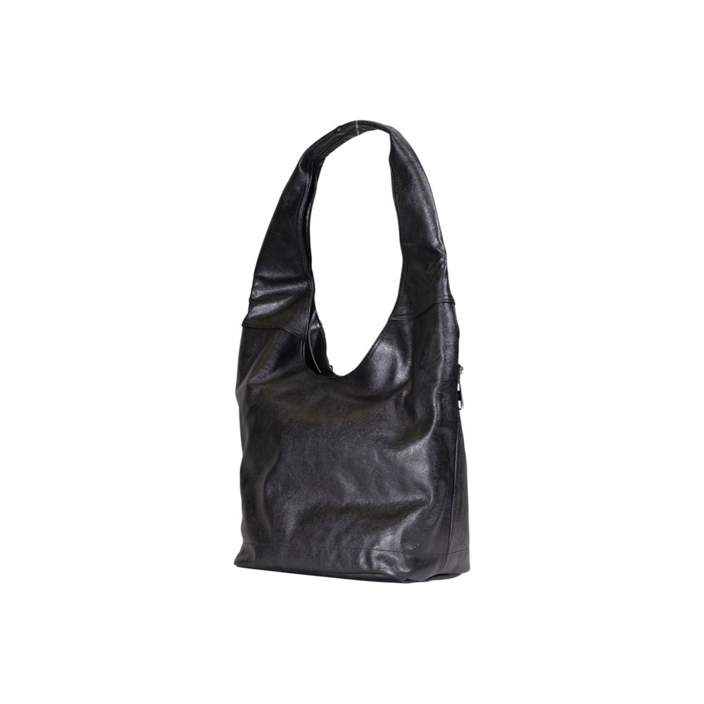 Black Polyester Handbag