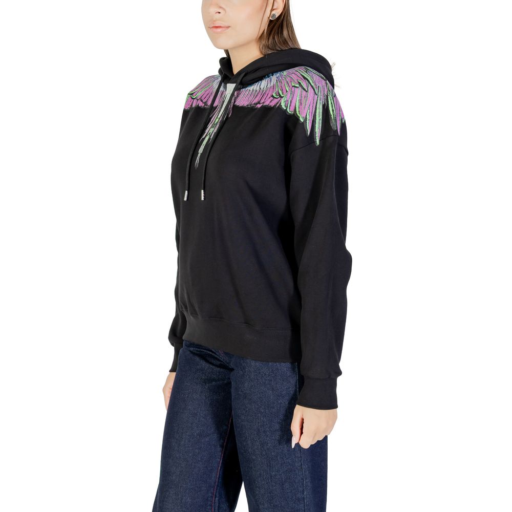 Black Cotton Hoodie