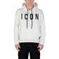 Black And White Cotton Hoodie