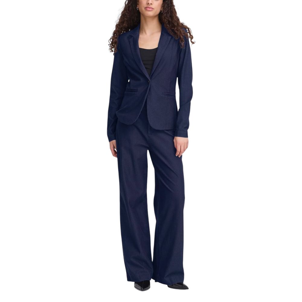 Blue Cotton Blazer