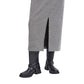 Black And White Polyester Long Skirt