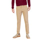 Beige Cotton Skinny Pants