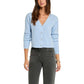 Blue Polyester Cardigan