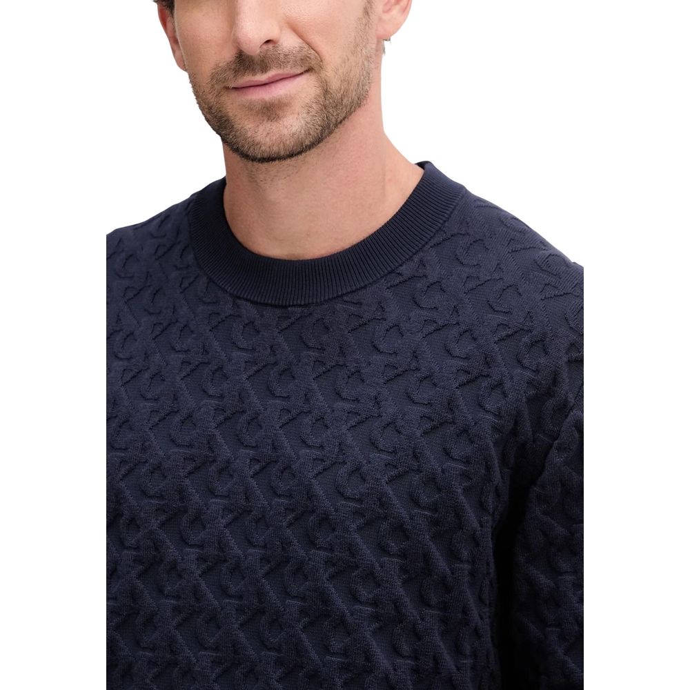 Blue Cotton Sweatshirt