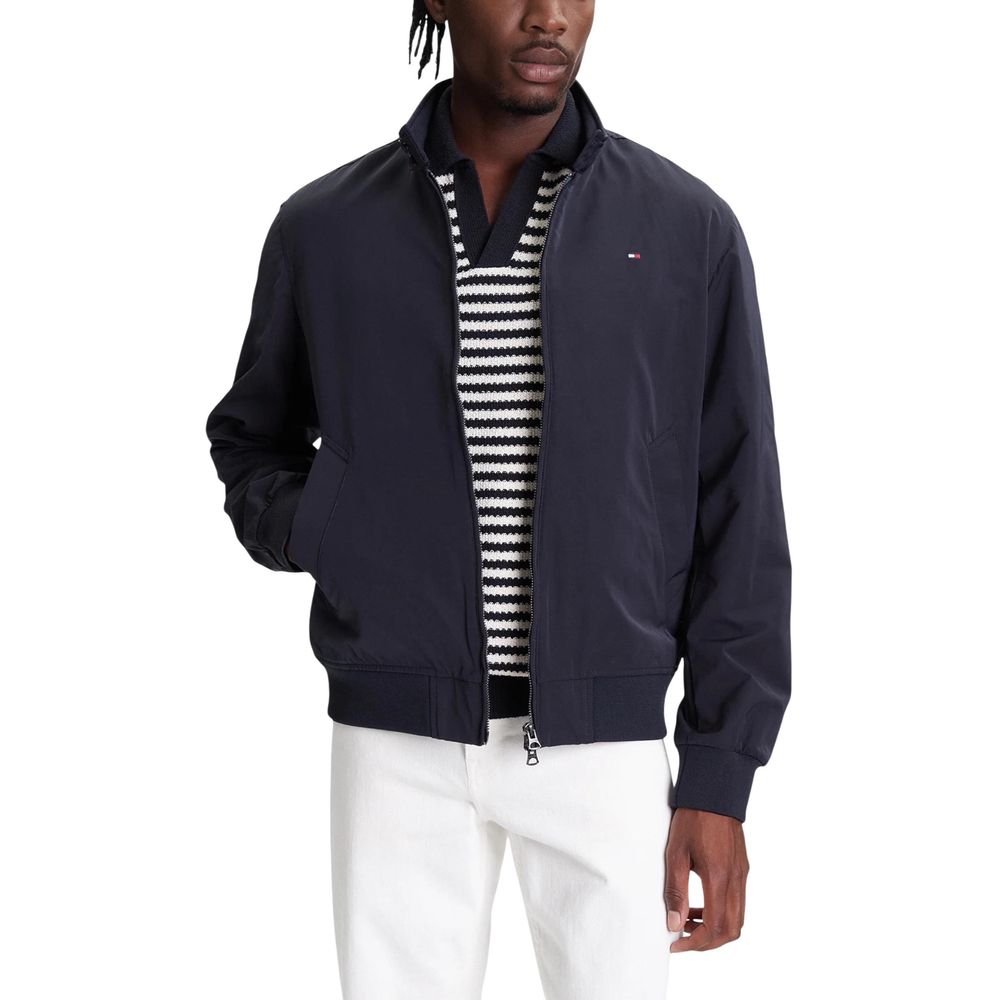 Blue Recycled Polyester Bomber