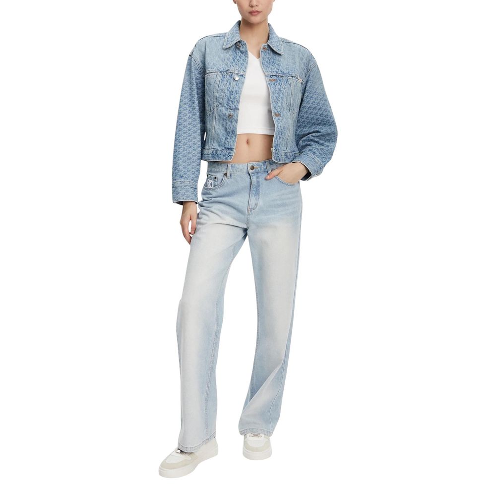 Light Blue Cotton Denim Jacket