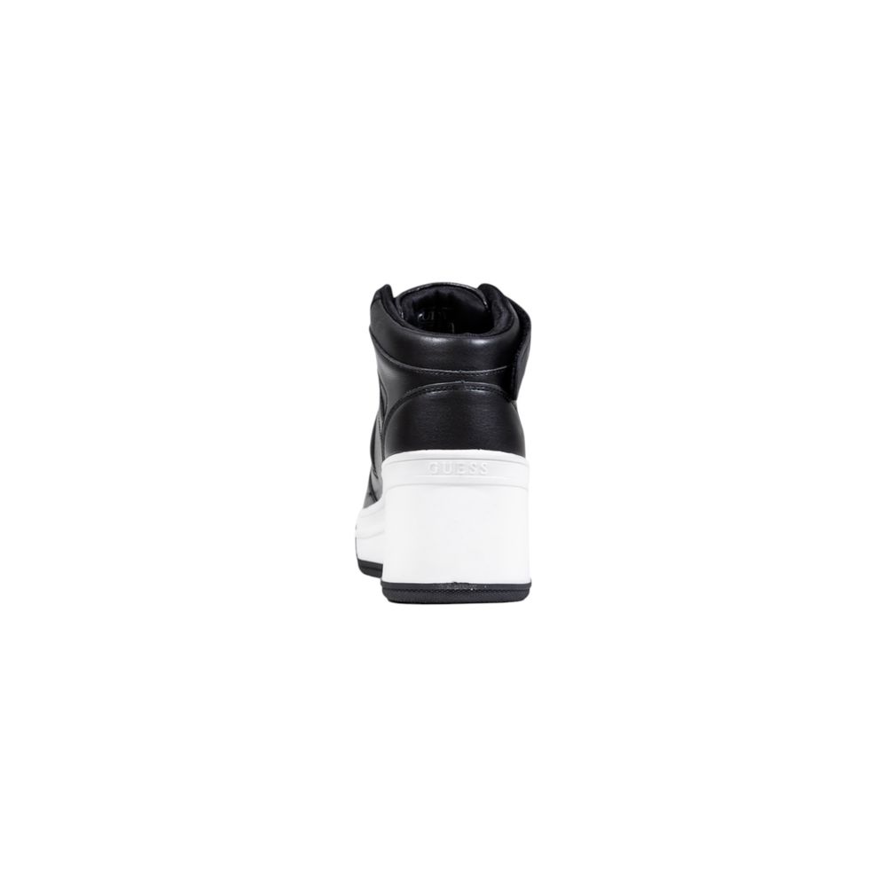 Black Polyethylene Platform Sneakers