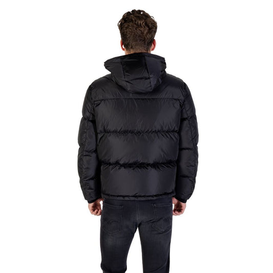 Black Polyamide Full-Length Jacket