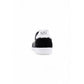 Black And White Leather Athletic Sneakers