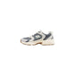 Gray Suede Leather Athletic Sneakers