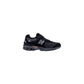 Black Suede Leather Athletic Sneakers