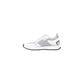 White Polyester Athletic Sneakers