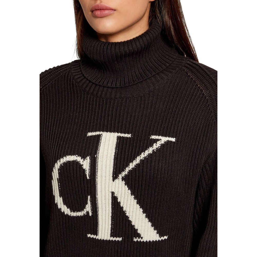 Black Cotton Sweatshirt