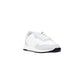 White Polyester Athletic Sneakers