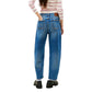 Blue Recycled Cotton Relaxed Fit Jeans